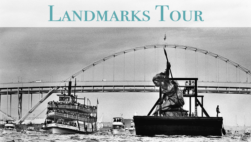 River, Tugboat, Statue, and Ship
